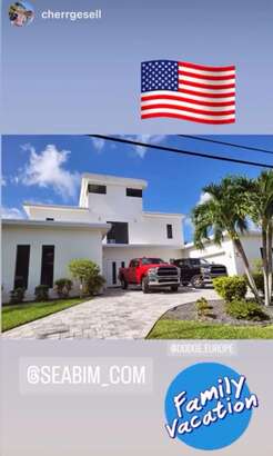 [Translate to deutsch:] Familienurlaub in Cape Coral - Florida - Im Bild Villa Zeladace mit einem Dodge RAM 2500