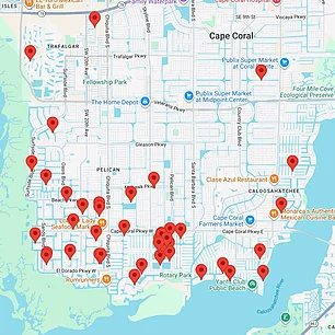 Villensuche nach Lage in Cape Coral