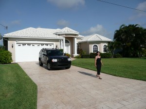 Familie Conredel am Haus Sabal