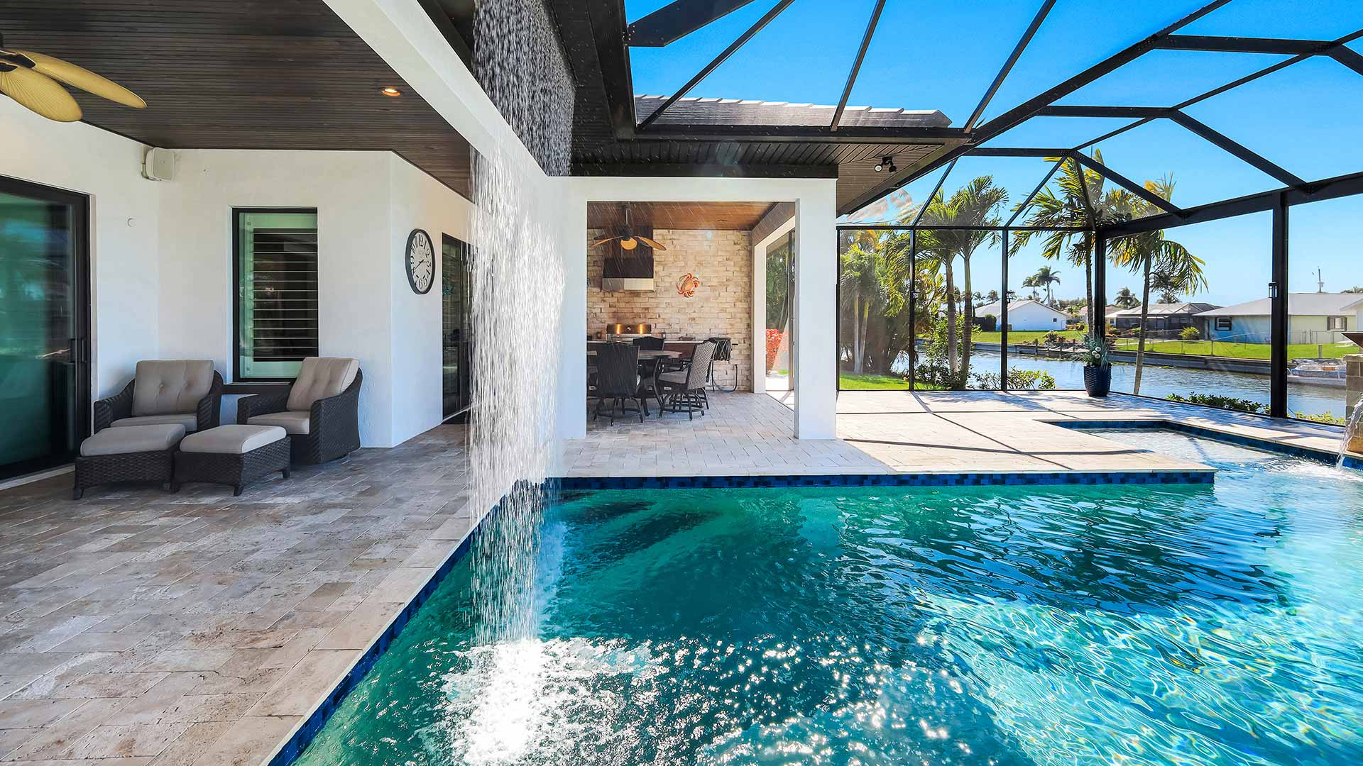 Villa MIKALIRO with Resort-Style Pool and Waterfall 3