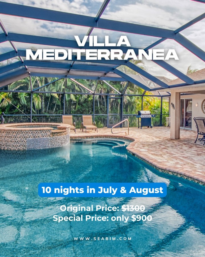 10 nights in Cape Coral from just $900? YES… 😱
With a private pool, sunshine all day, and your own villa in paradise. 🌴

Only for July & August 202...