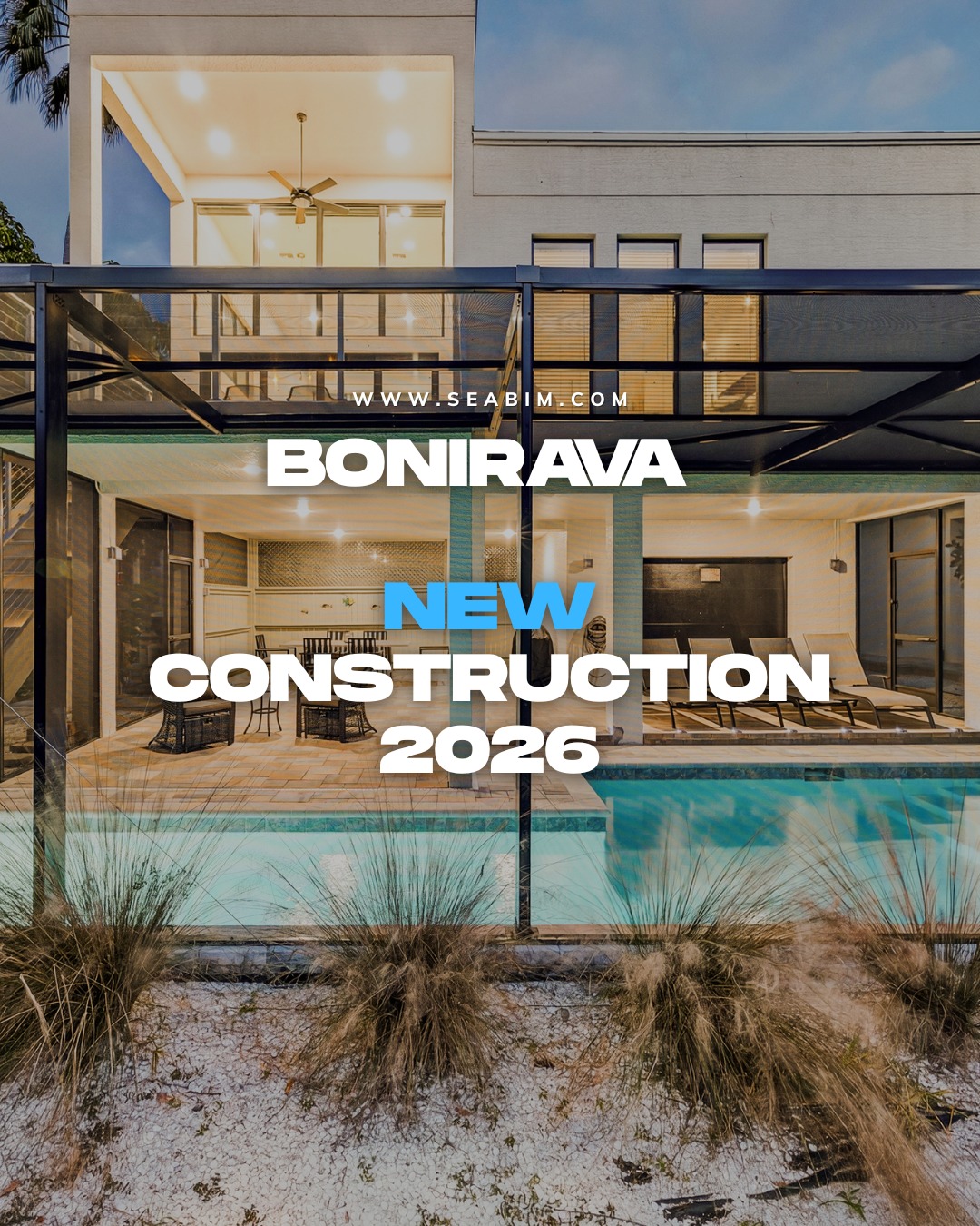 Brand-new 2026 villa in Bonita Springs! 🏡☀️ 
Only 10 minutes by bike to the world-famous Barefoot Beach.

This home has it all: screened-in, electr...