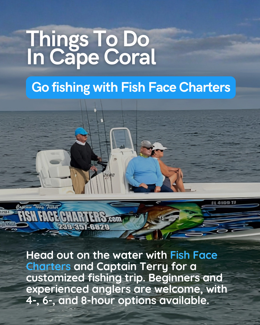 🎣👀 Fish Face Charters brings a little excitement to your Cape Coral itinerary.

Would you give it a try? 

#FloridaVacation #CapeCoral