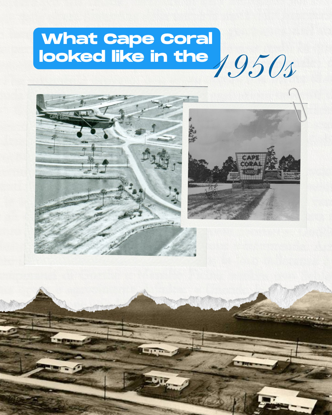 Cape Coral looked VERY different in the 1950s. 👀

Before the waterfront villas, marinas, restaurants, and miles of developed neighborhoods, much of...