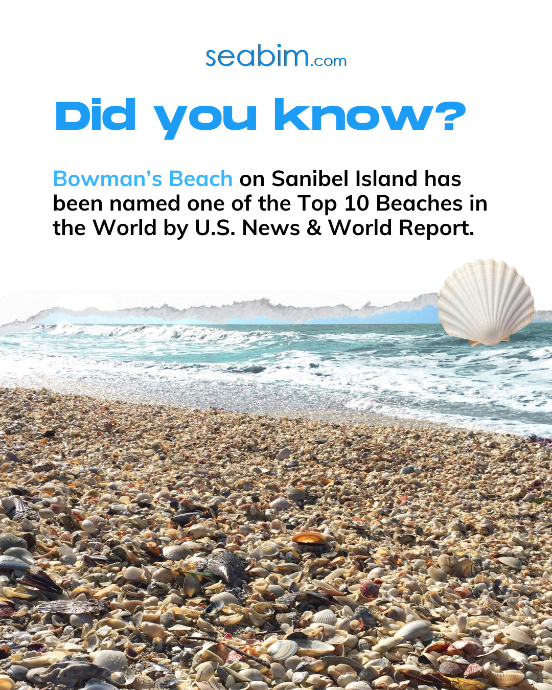 Some beaches are nice. Some end up on Top 10 in the World lists. 👀🏖️

Bowman’s Beach on Sanibel Island has been recognized by U.S. News & World Rep...