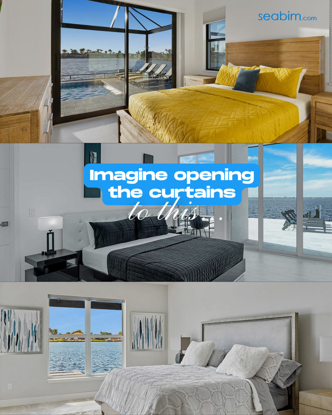 Imagine opening the curtains to this... ☀️

A peaceful waterfront view, your own private pool, and a day with absolutely nothing on the agenda.

#V...
