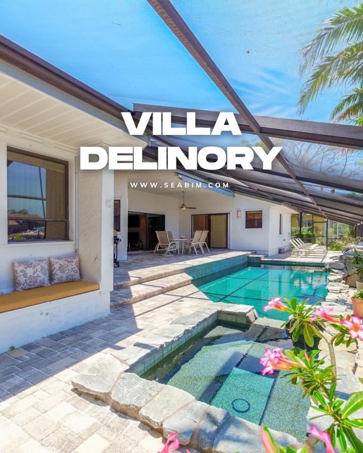 🌅 Villa Delinory sits in one of Cape Coral's most sought-after spots near the Rose Garden - quiet street, wide water views, western exposure, and a...