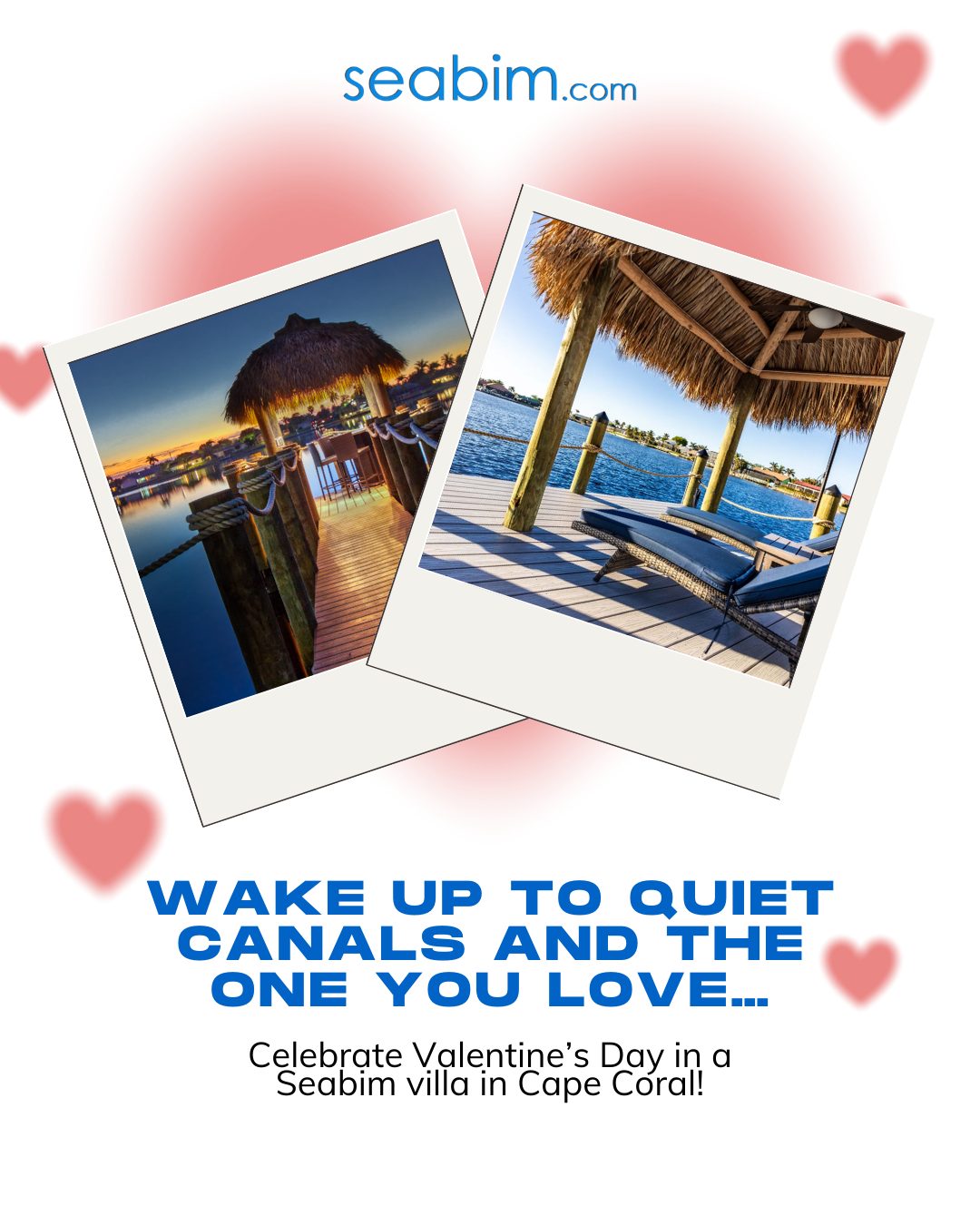 Roses, chocolates… and a waterfront villa in Cape Coral? 😉
This Valentine’s Day, make it a getaway to remember. 🚤💌

Choose our villas: Link in bio!...